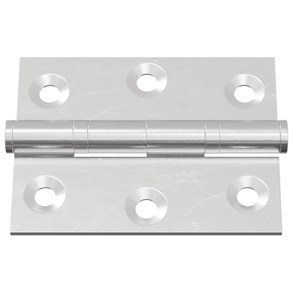 vidaXL Scharnier 2 pcs Silber 50 x 38 x 1,3 mm Stahl
