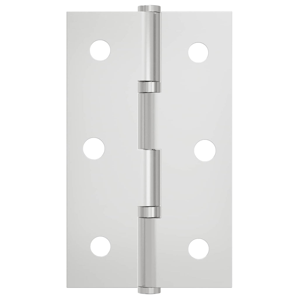 vidaXL Scharnier Uni 2 pcs Silber 58 x 35 x 1 mm Stahl