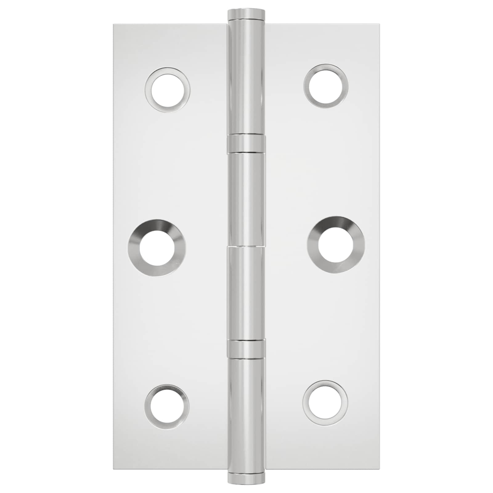vidaXL Scharnier Uni 2 pcs Silber 58 x 35 x 1 mm Stahl