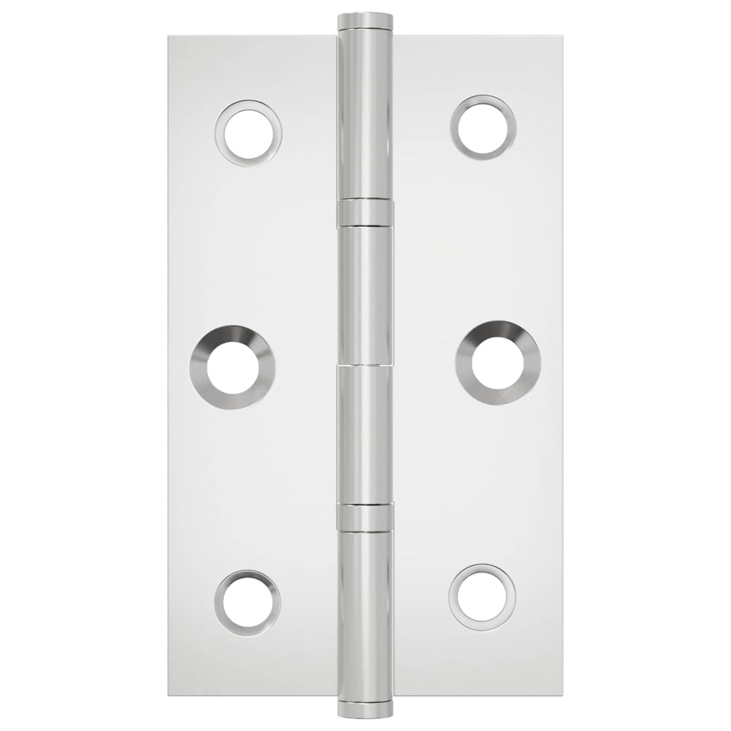 vidaXL Scharnier Uni 12 pcs Silber 58 x 35 x 1 mm Stahl