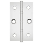 vidaXL Scharnier Uni 12 pcs Silber 58 x 35 x 1 mm Stahl