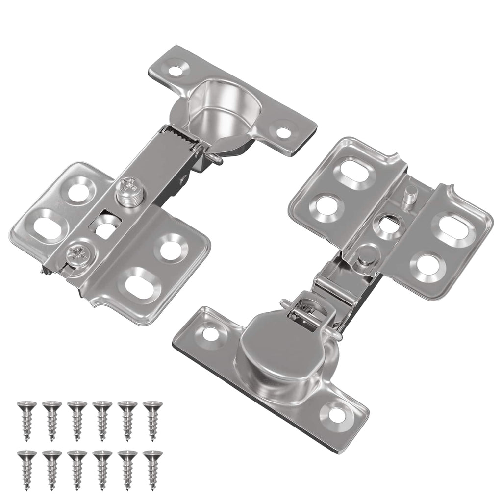 vidaXL Scharnier 2 pcs Nickel 85 x 52,5 x 9,5 mm Eisen