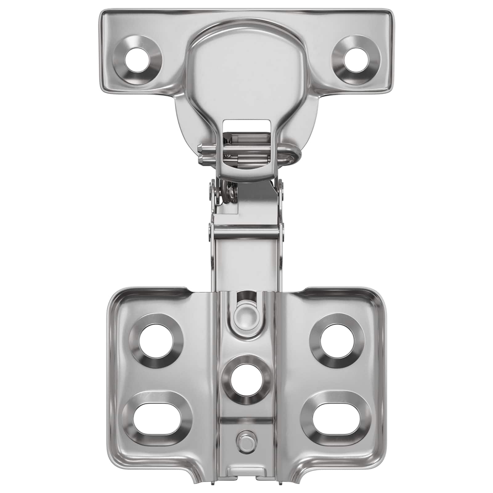 vidaXL Scharnier 2 pcs Nickel 85 x 52,5 x 9,5 mm Eisen