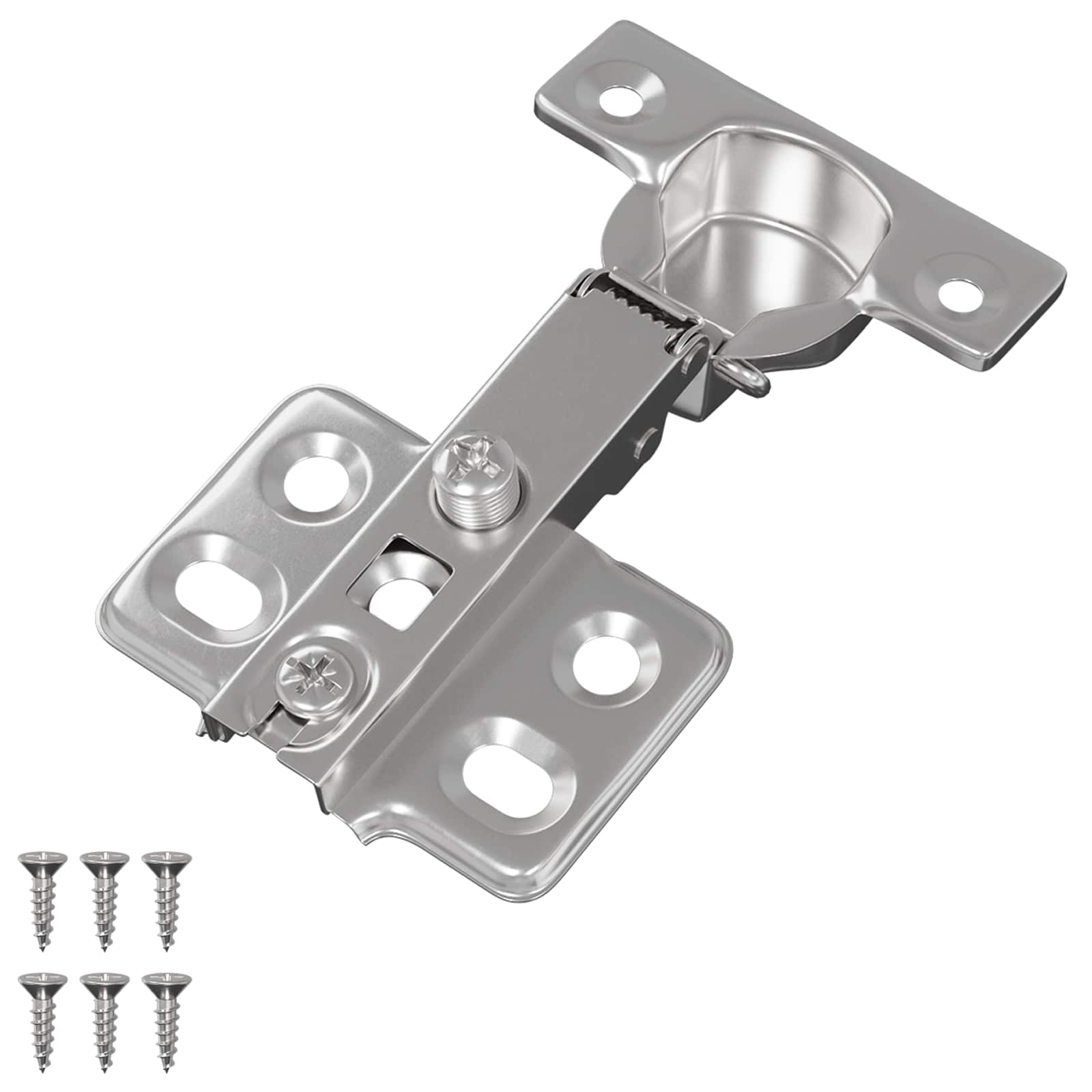 vidaXL Scharnier 12 pcs Nickel 85 x 52,5 x 9,5 mm Eisen