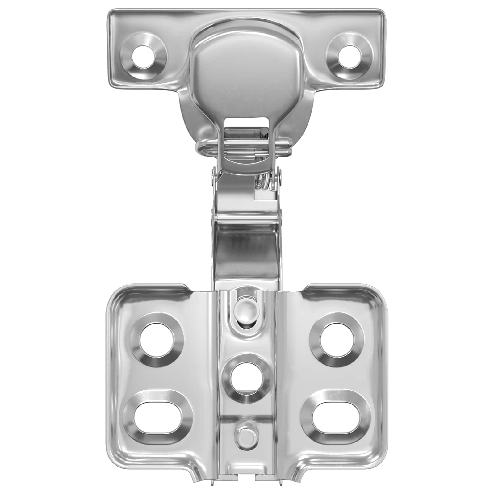vidaXL Scharnier 254 pcs Nickel 85 x 52,5 x 9,5 mm Eisen