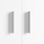 vidaXL Griff Uni 2 pcs Silber 105,7 x 7,4 x 15,5 mm Aluminium