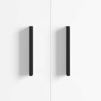 vidaXL Griff 2 pcs Schwarz 106 x 7,4 x 15,5 mm Aluminium