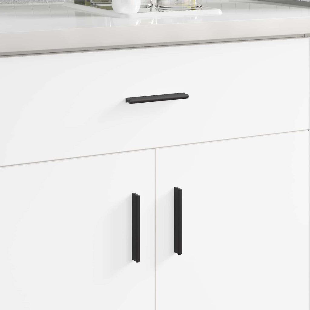 vidaXL Griff 2 pcs Schwarz 106 x 7,4 x 15,5 mm Aluminium