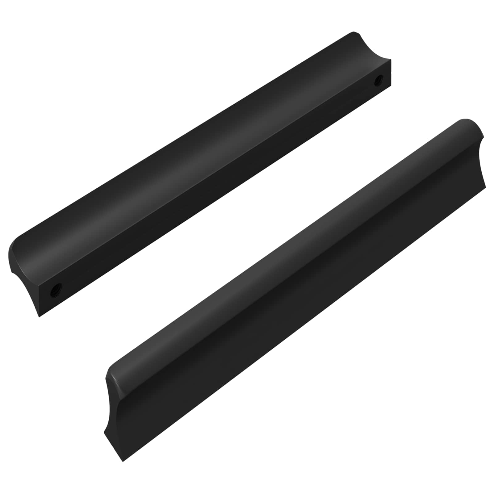 vidaXL Griff 2 pcs Schwarz 106 x 7,4 x 15,5 mm Aluminium