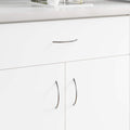 vidaXL Griff 2 pcs Silber 107 x 3,6 x 23 mm Edelstahl