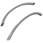 vidaXL Griff 2 pcs Silber 107 x 3,6 x 23 mm Edelstahl
