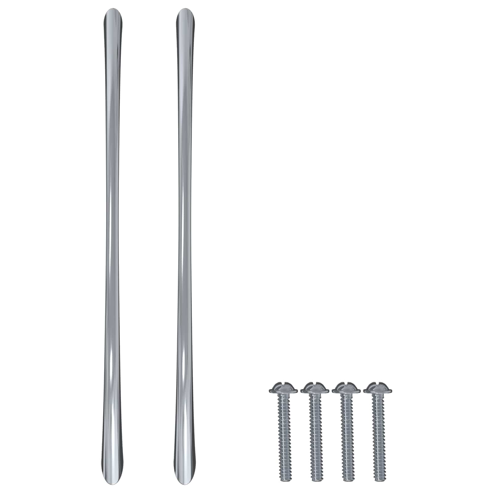 vidaXL Griff 12 pcs Silber 107 x 3,6 x 23 mm Edelstahl