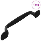 vidaXL Möbelgriff 250 pcs Schwarz 130 x 19,4 x 22,3 mm Aluminium