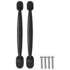vidaXL Möbelgriff 250 pcs Schwarz 130 x 19,4 x 22,3 mm Aluminium