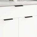 vidaXL Griff 725 pcs Schwarz 120 x 39,6 x 17 mm Aluminium