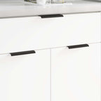 vidaXL Griff 725 pcs Schwarz 120 x 39,6 x 17 mm Aluminium