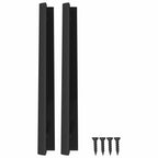 vidaXL Griff 725 pcs Schwarz 120 x 39,6 x 17 mm Aluminium