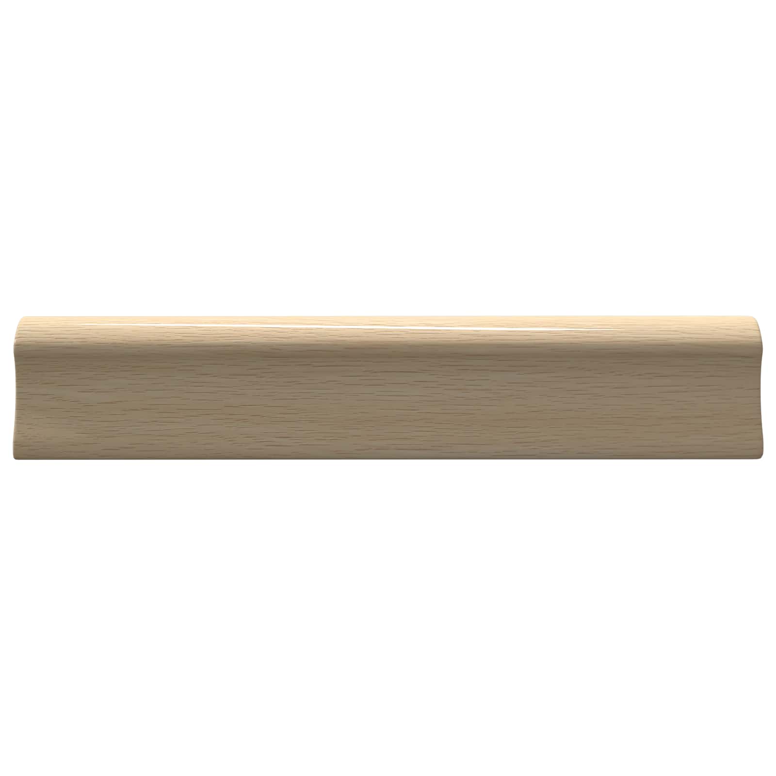 vidaXL Gerader Griff 2 pcs Natürliche Holzfarbe 130 x 25 x 30 mm