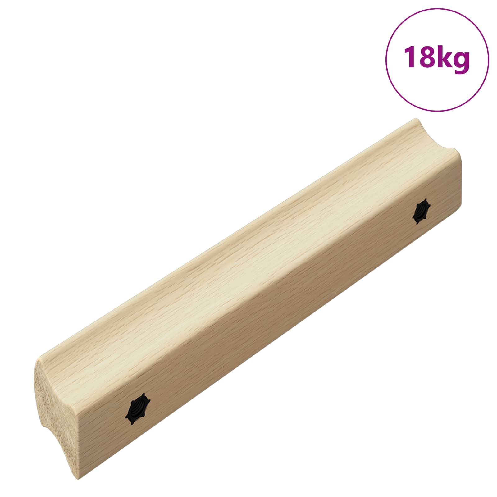 vidaXL Gerader Griff 587 pcs Natürliche Holzfarbe 130 x 25 x 30 mm
