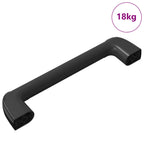 vidaXL Griff Uni 69 pcs Schwarz 380 x 34 x 85 mm Aluminium und PP
