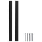 vidaXL Schrankgriff 420 pcs Schwarz 150 x 12,3 x 35,2 mm Edelstahl