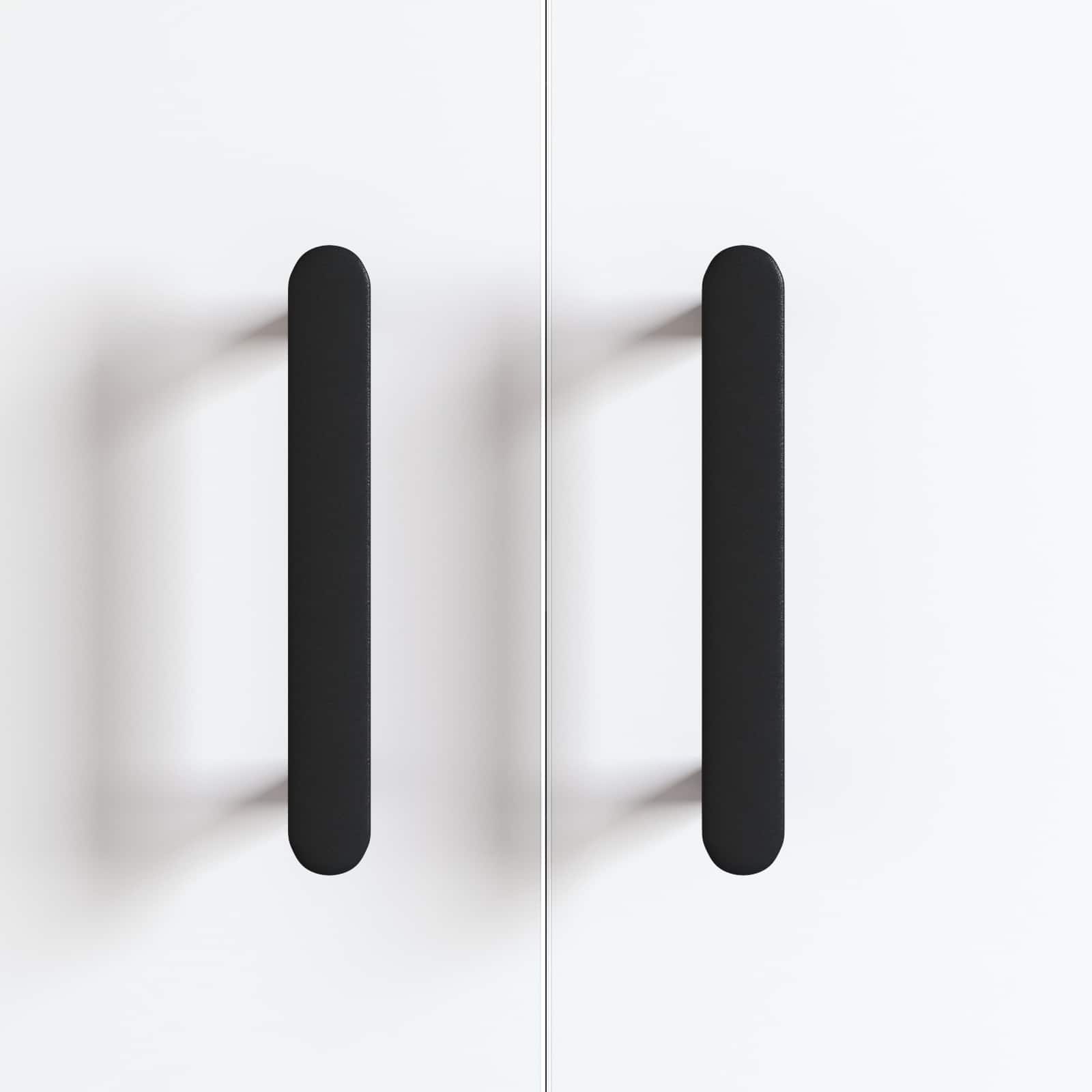 vidaXL Schrankgriff 2 pcs Schwarz 121 x 16.6 x 28.3 mm Eisen