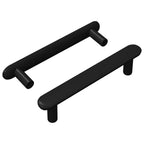 vidaXL Schrankgriff 2 pcs Schwarz 121 x 16.6 x 28.3 mm Eisen