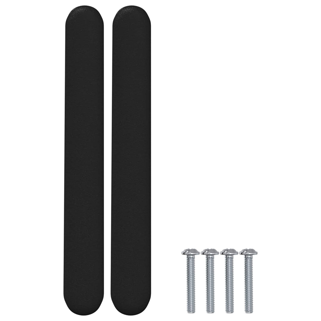 vidaXL Schrankgriff 2 pcs Schwarz 121 x 16.6 x 28.3 mm Eisen
