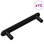vidaXL Schrankgriff 12 pcs Schwarz 121 x 16.6 x 28.3 mm Eisen