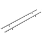 vidaXL Griff 2 pcs Silber 500 mm Stahl