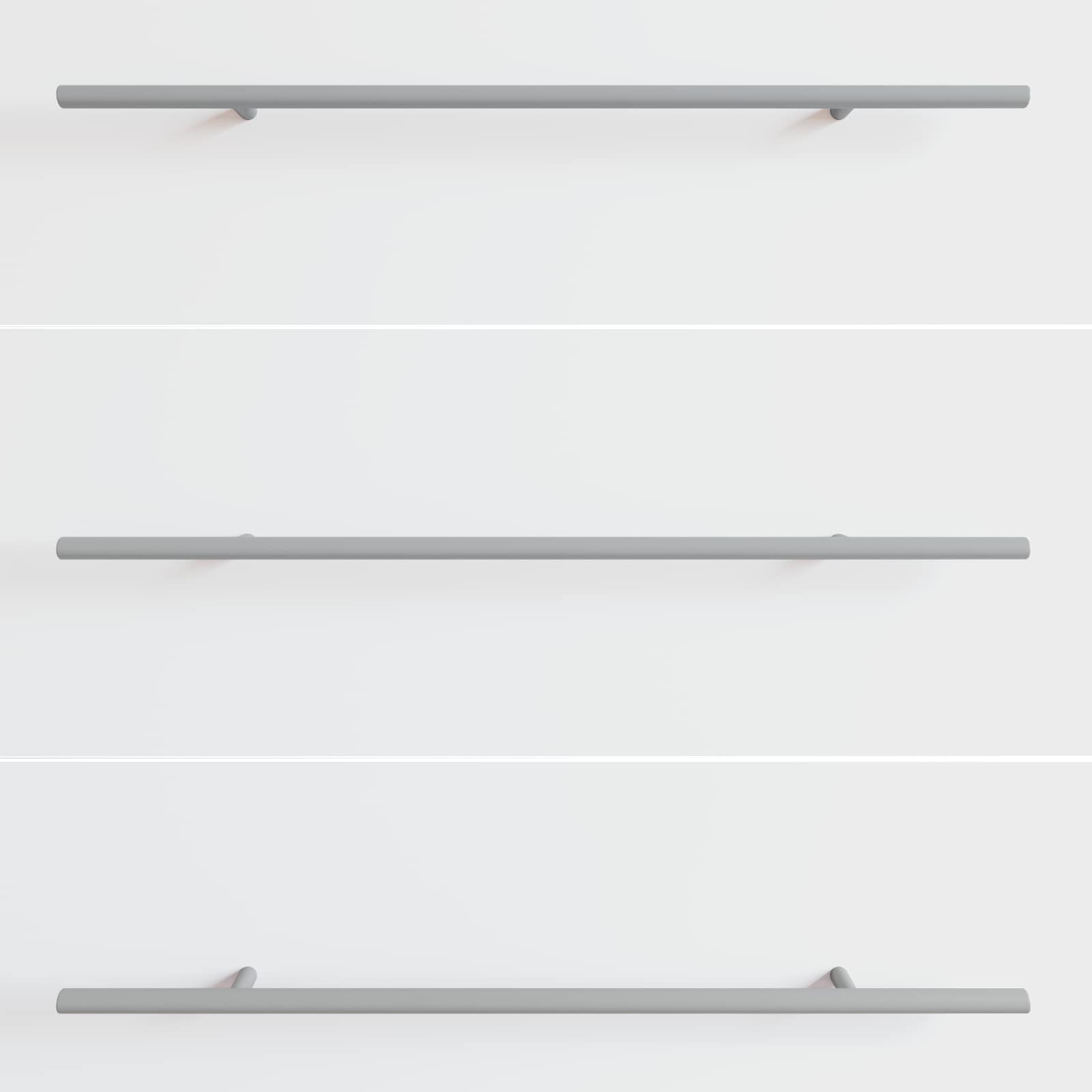 vidaXL Griff 12 pcs Silber 500 mm Stahl