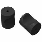 vidaXL Schrankknöpfe 2 pcs Schwarz M4 x 12 mm Eisen