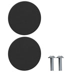 vidaXL Schrankknöpfe 12 pcs Schwarz M4 x 12 mm Eisen