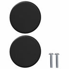 vidaXL Schrankknopf 12 pcs Schwarz 18 x 23 mm Eisen