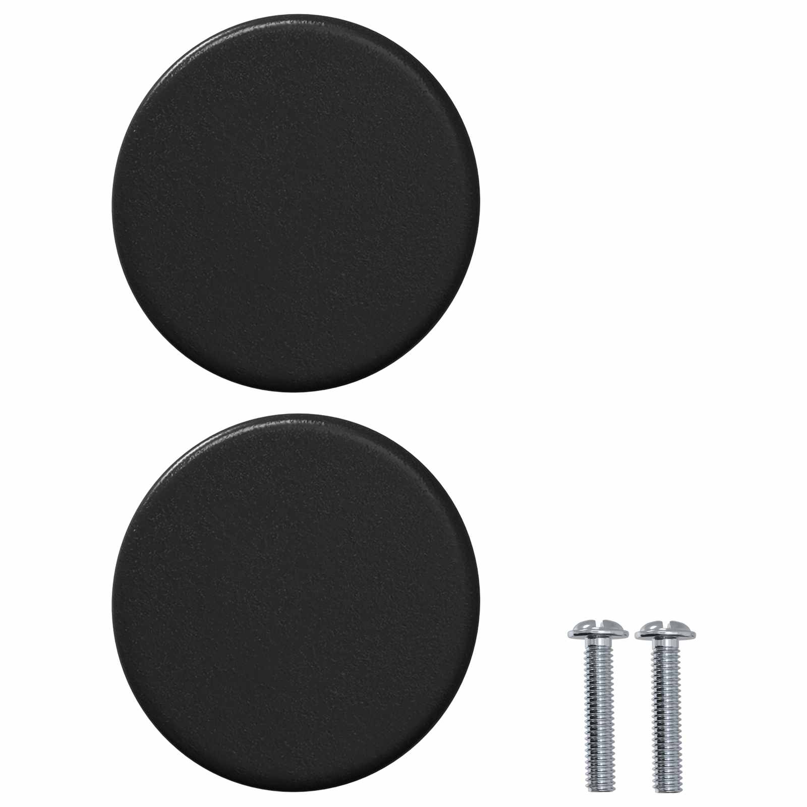 vidaXL Schrankknopf 12 pcs Schwarz 18 x 23 mm Eisen