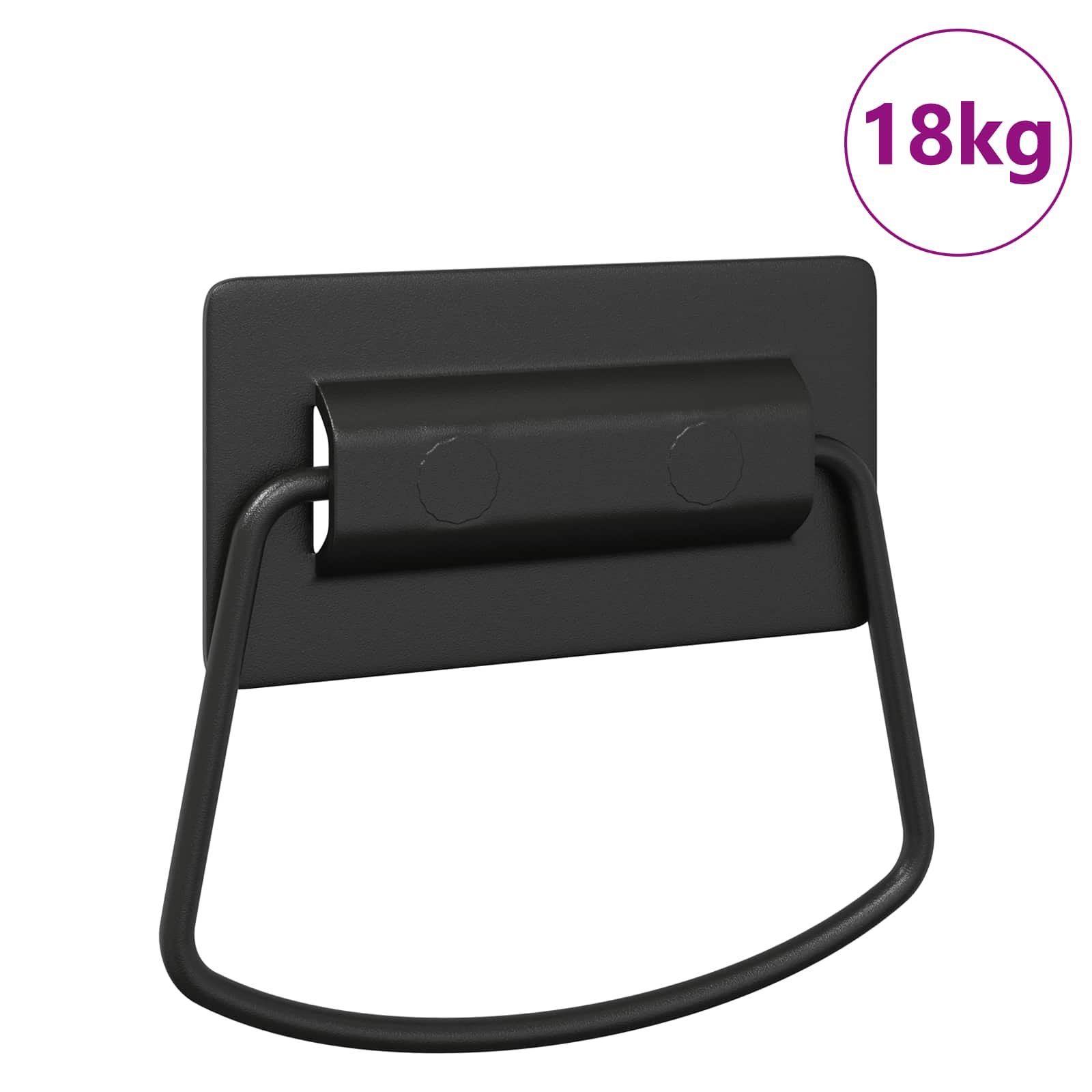 vidaXL Schrankgriffe Schwarz 85 x 45 mm Metall