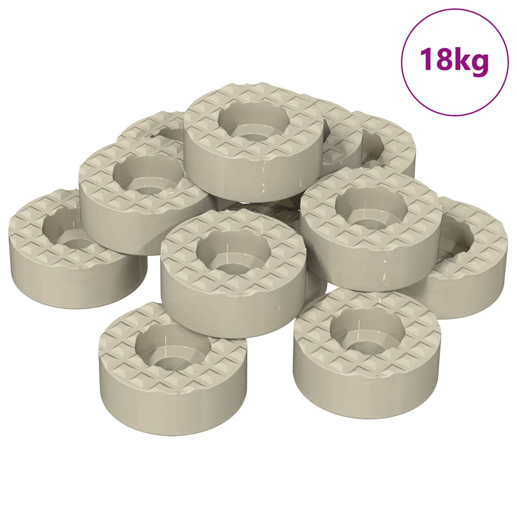 vidaXL Stuhlbein Bodenbeschützer 18000 pcs Transparent Ø 15 x 16 mm
