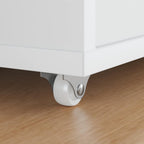 vidaXL Bockrolle 2 pcs Weiß 42 x 11,5 x 29 mm Eisen