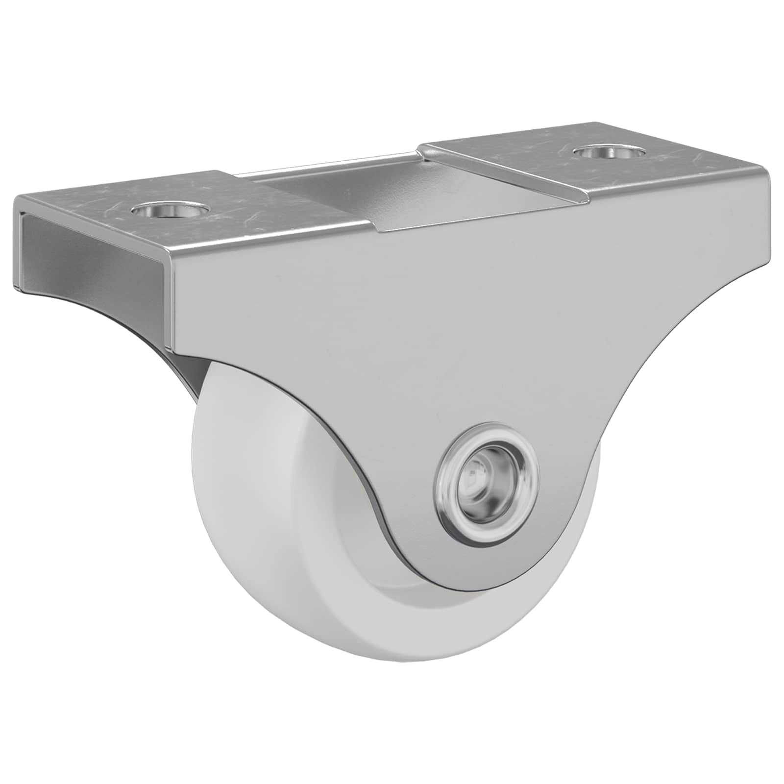 vidaXL Bockrolle 2 pcs Weiß 42 x 11,5 x 29 mm Eisen