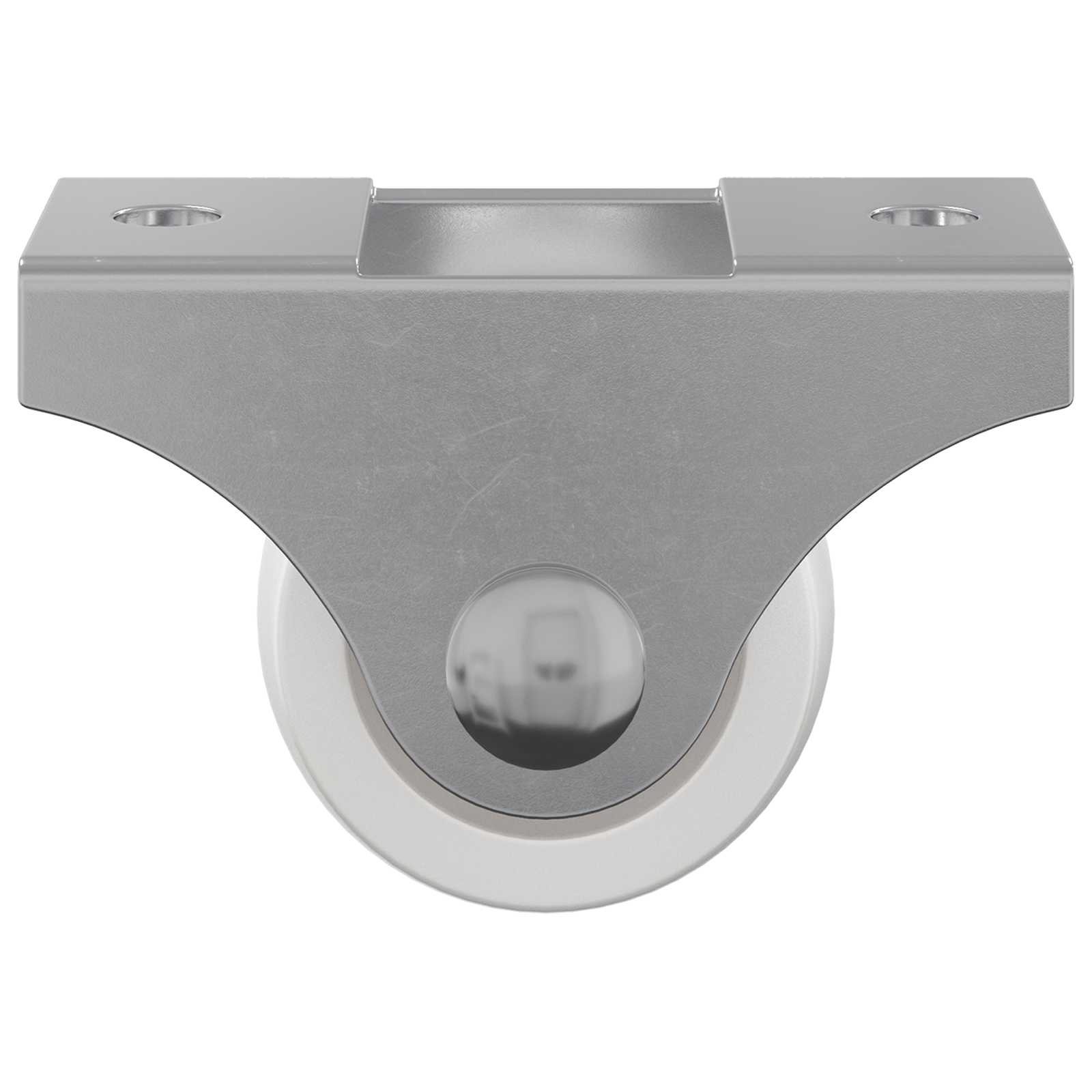 vidaXL Bockrolle 2 pcs Weiß 42 x 11,5 x 29 mm Eisen