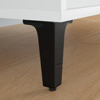 vidaXL Möbelbeine 2 pcs Schwarz 54,1 x 54,1 x 100 mm Eisen