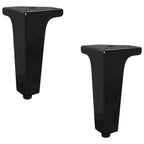 vidaXL Möbelbeine 2 pcs Schwarz 54,1 x 54,1 x 100 mm Eisen