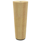 vidaXL Möbelbeine 2 pcs Braun Ø 44 x 100 mm Massives Eukalyptus Holz