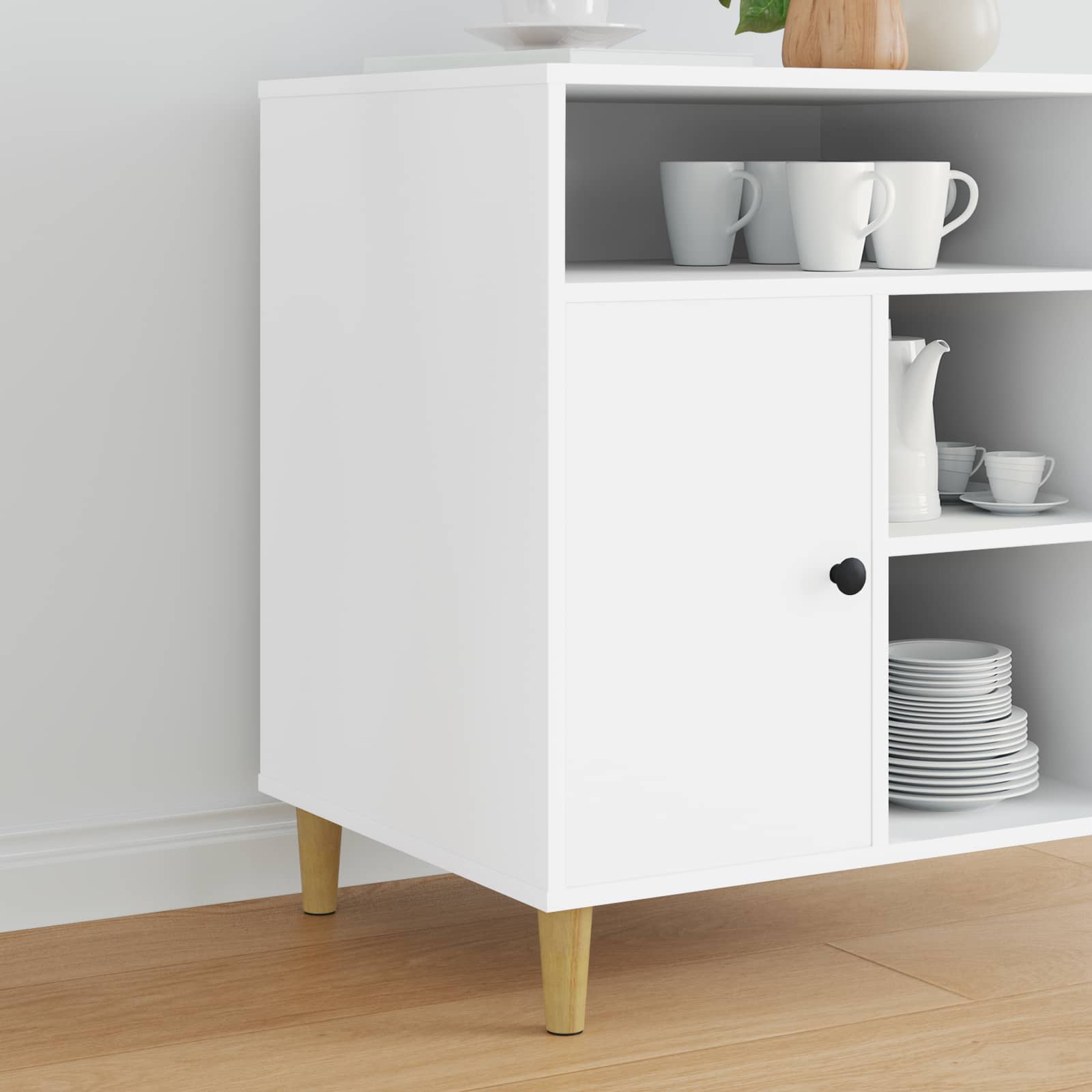 vidaXL Möbelbeine 12 pcs Braun Ø 44 x 100 mm Massives Eukalyptus Holz