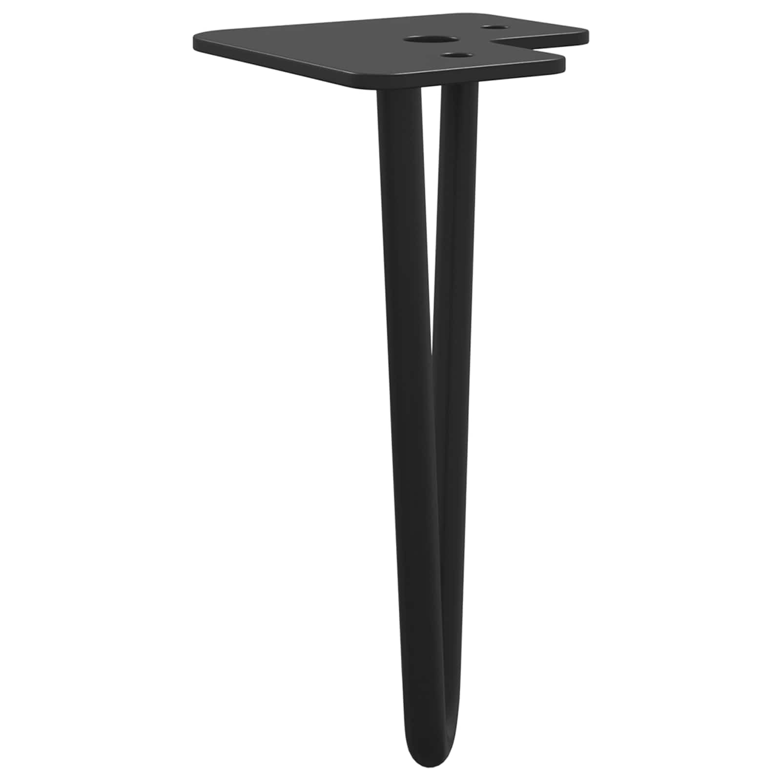 vidaXL Möbelbein 12 pcs Schwarz 54,1 x 54,1 x 100 mm Eisen