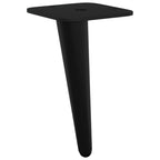 vidaXL Standfüße 2 pcs Schwarz 56 x 56 x 100 mm Eisen