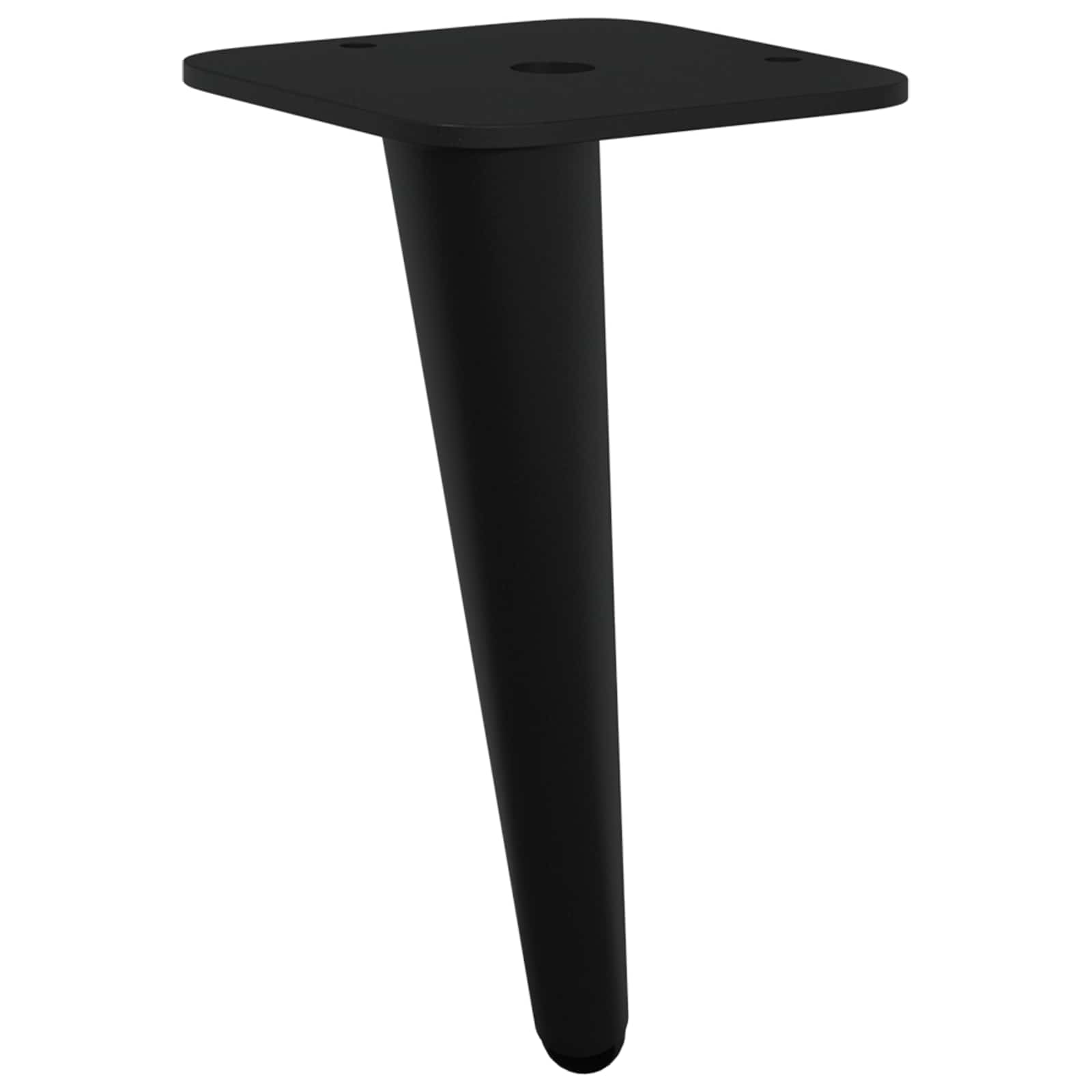 vidaXL Standfüße 2 pcs Schwarz 56 x 56 x 100 mm Eisen