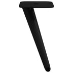 vidaXL Standfüße 2 pcs Schwarz 56 x 56 x 100 mm Eisen