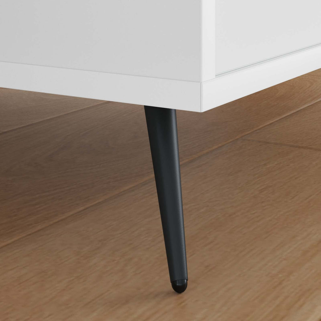 vidaXL Standfüße 12 pcs Schwarz 56 x 56 x 100 mm Eisen