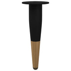 vidaXL Möbelbeine 2 pcs Schwarz und Gold Ø 40 x 98 mm Eisen
